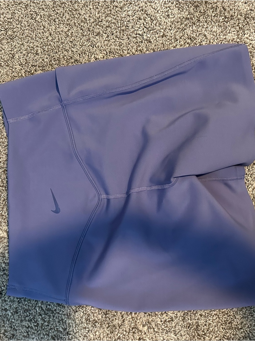 Nike Women's Purple High-Rise Bike Shorts - Picture 2 of 3